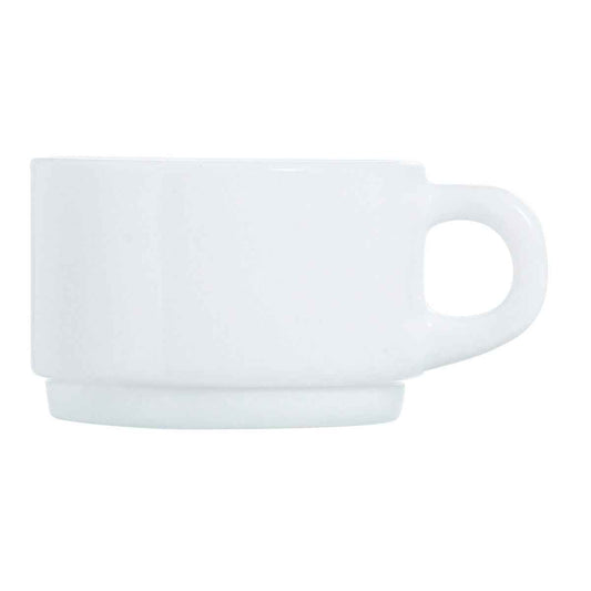 Cup Luminarc Apilable Stackable White Glass 280 ml (6 Units) (Pack 6x)