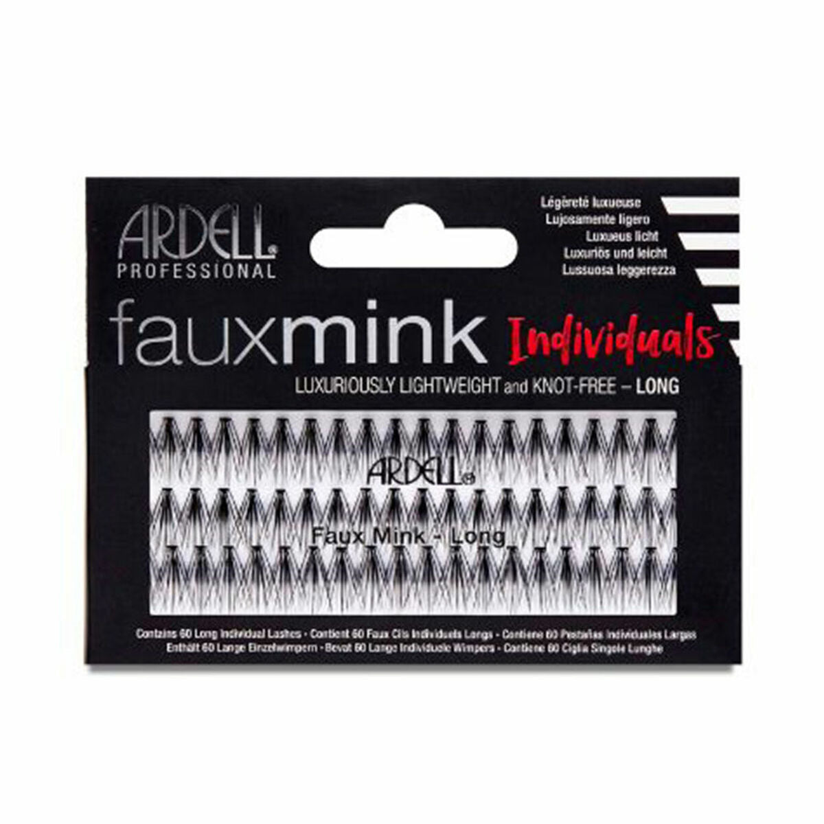 Set of false eyelashes Ardell Faux Mink Long Individual 60 Pieces Ardell