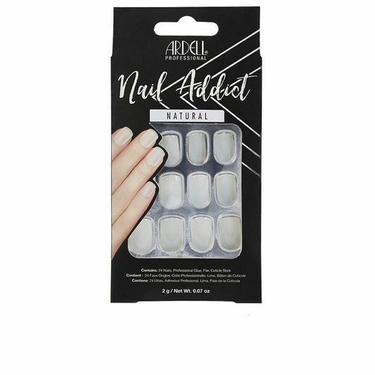 False nails Ardell Nail Addict Natural Squared (24 pcs) Ardell