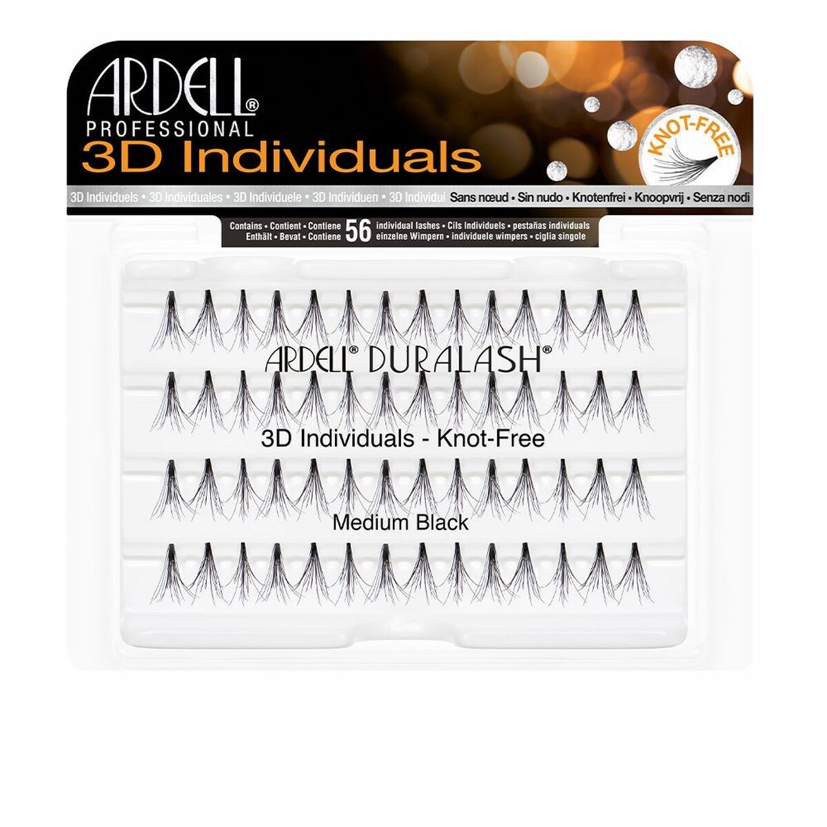 False Eyelashes 3D Medium Black Ardell E001-21P-022075 Ardell