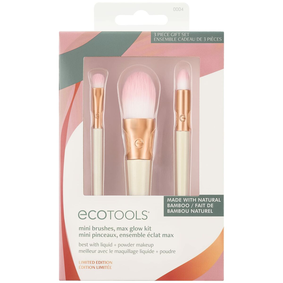 Set of Make-up Brushes Ecotools Ready Glow Limited edition 3 Pieces Ecotools