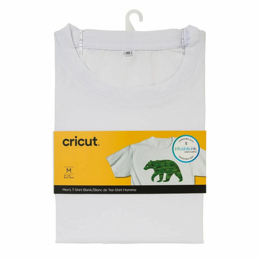 Customisable T-shirt for cutting plotter Cricut Men's White