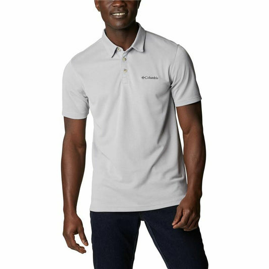 Men’s Short Sleeve Polo Shirt Columbia Nelson Point™ Grey