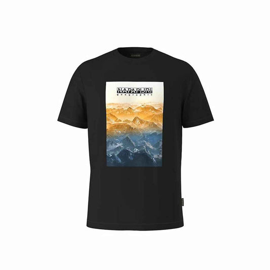 Men’s Short Sleeve T-Shirt Napapijri S-Rollin Ss Black