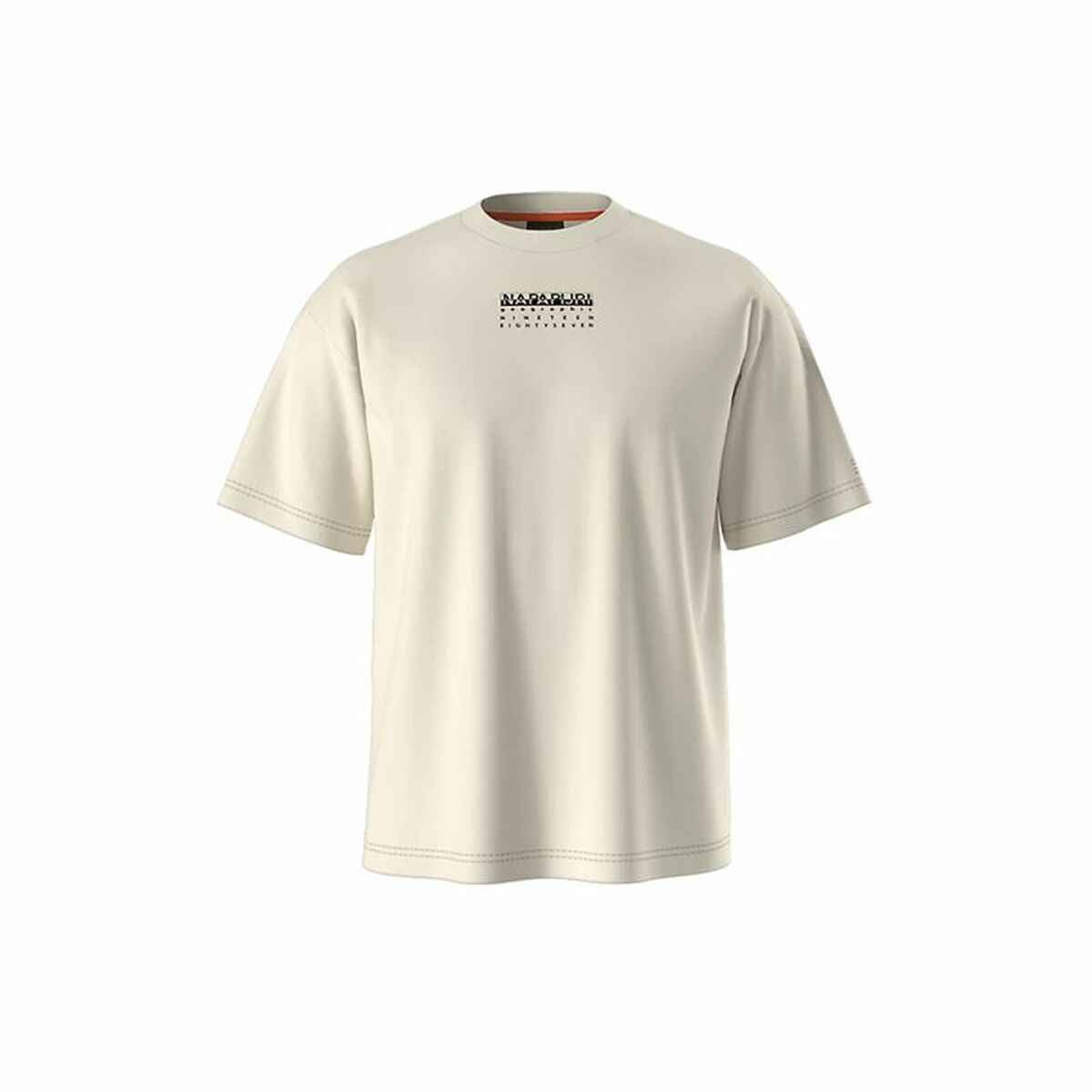 Men’s Short Sleeve T-Shirt Napapijri S-Premium Ss Beige Dimity 2 Beige