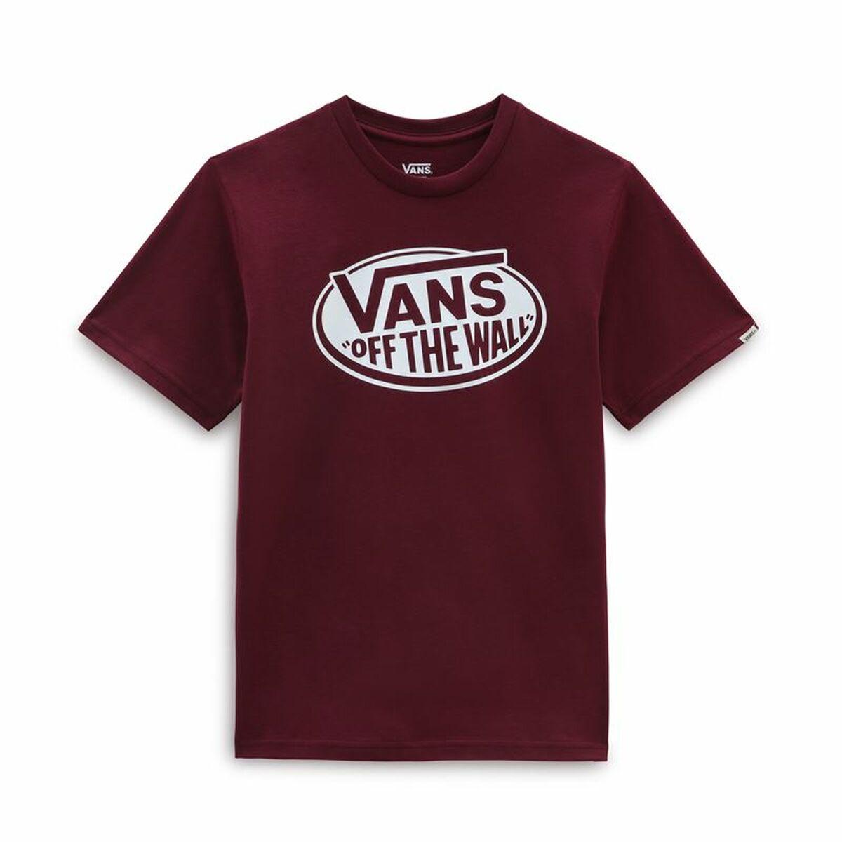 Children’s Short Sleeve T-Shirt Vans Classic OTW Dark Red