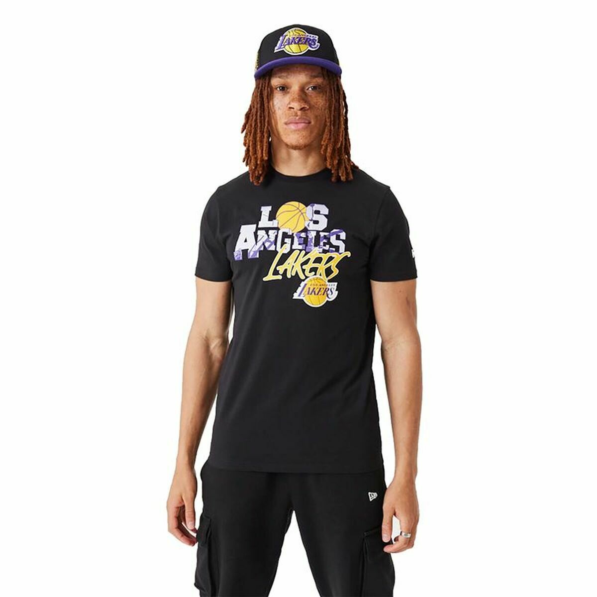 Men’s Short Sleeve T-Shirt New Era  NBA Infill Graphic LA Lakers