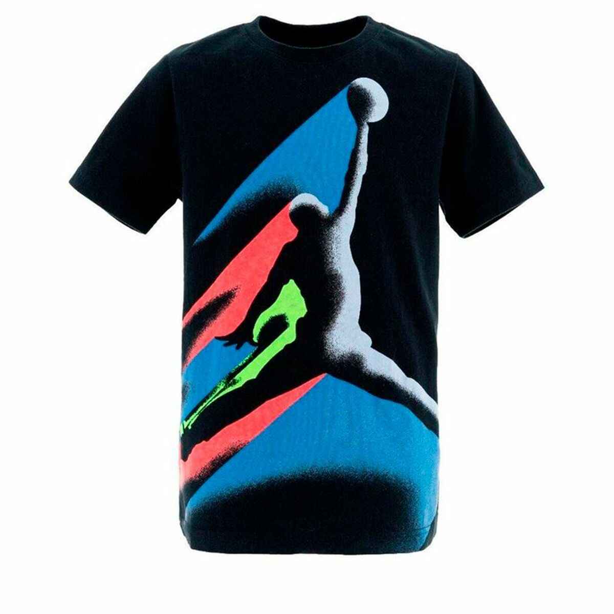 Child's Short Sleeve T-Shirt Jordan 23 Fade Away Black