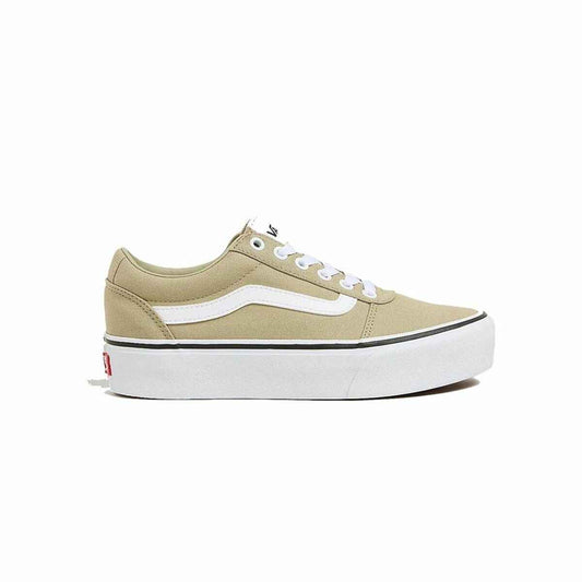 Women's casual trainers Vans Ward Platform Cnvs Elm Beige Light brown