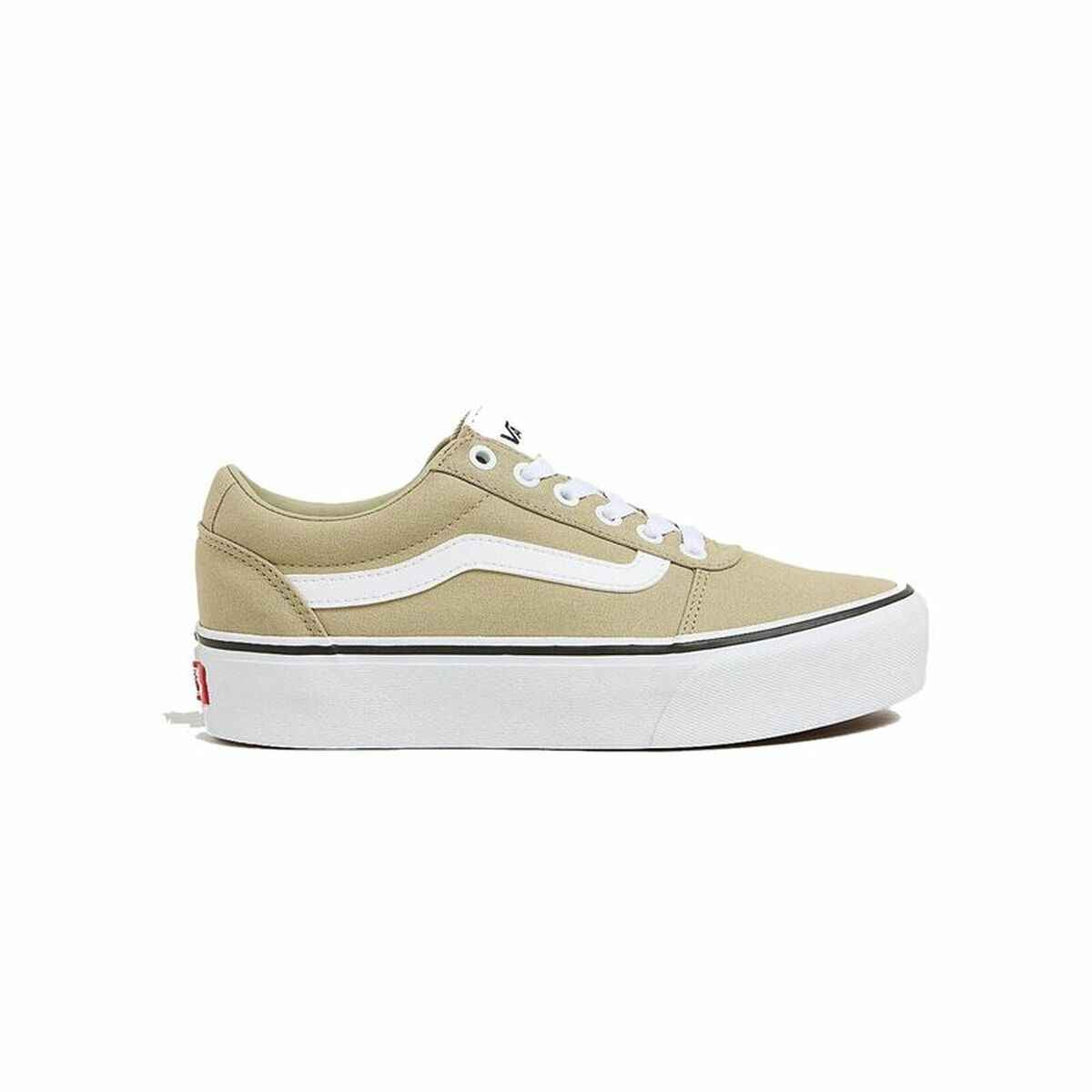 Women's casual trainers Vans Ward Platform Cnvs Elm Beige Light brown