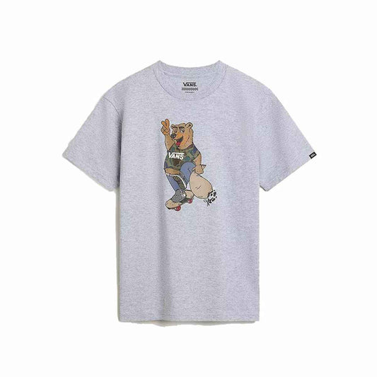 Child's Short Sleeve T-Shirt Vans Peace Oso Crew Grey