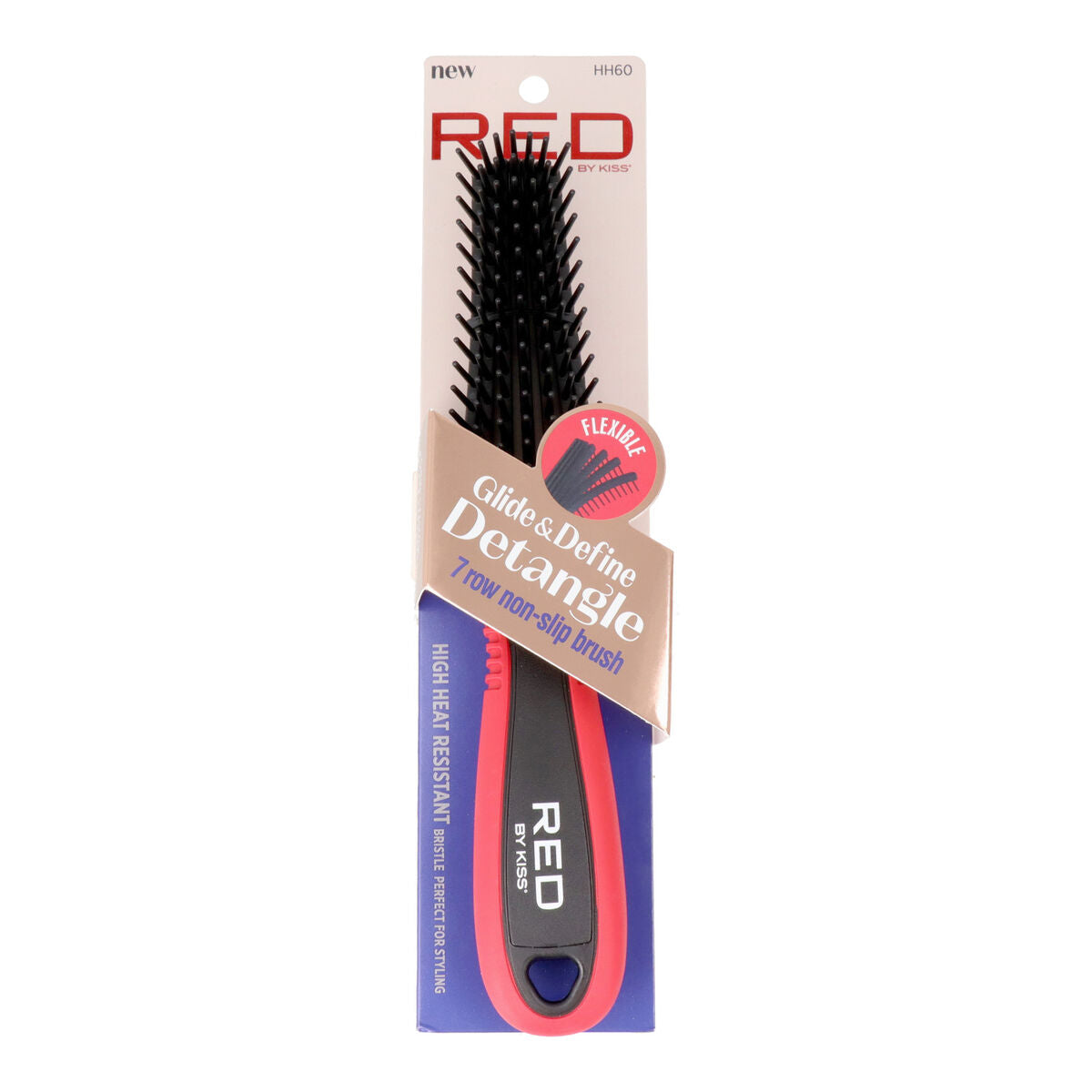 Detangling Hairbrush Red Kiss Kiss Ez