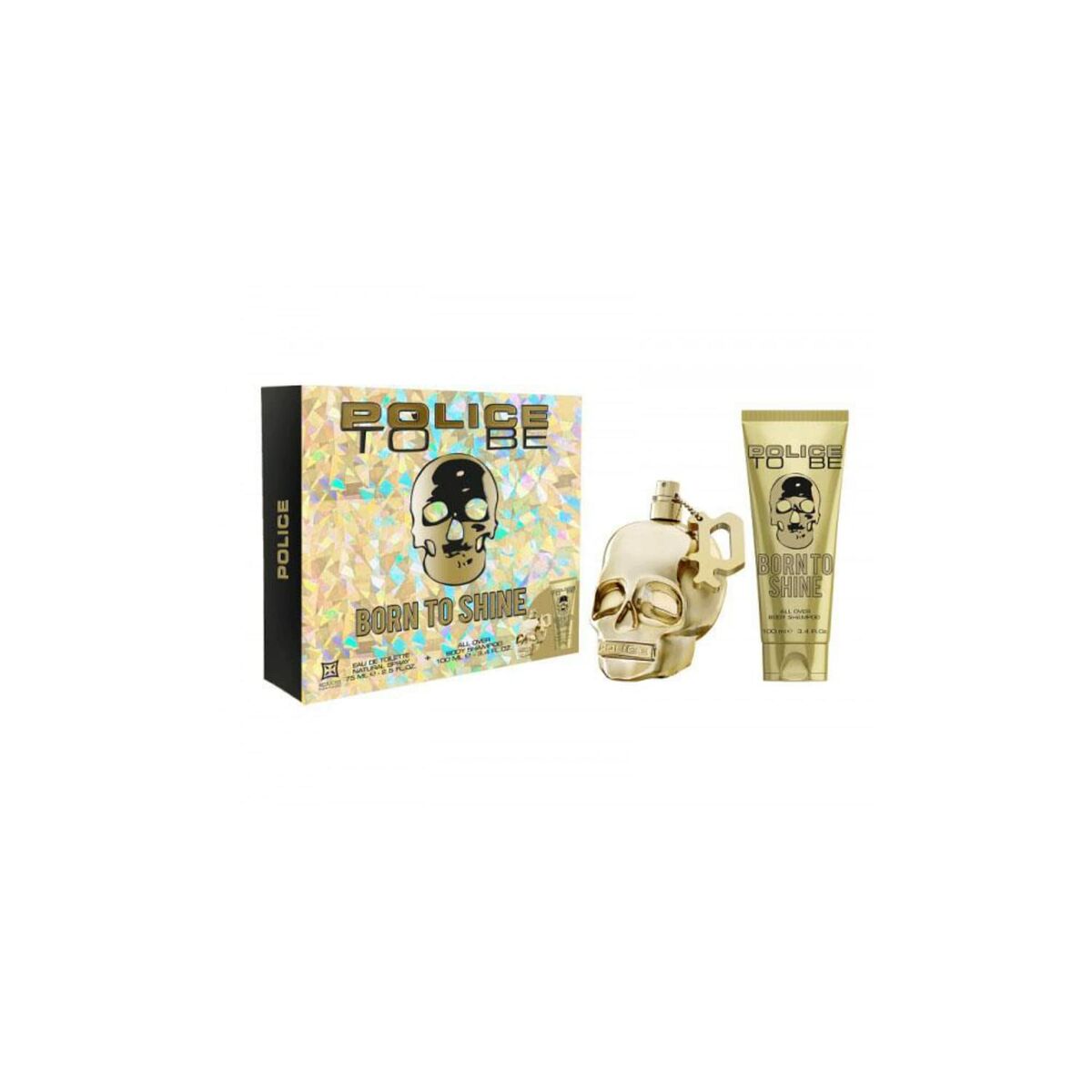 Men's Perfume Set Police TO BE BORN TO SHINE FOR MAN EDT 2 Pieces Police