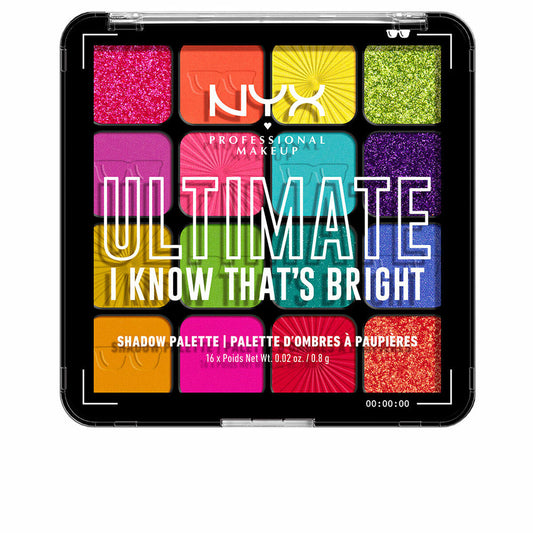 Eye Shadow Palette NYX Ultimate #I know that's bright 16 x 0,83 g NYX