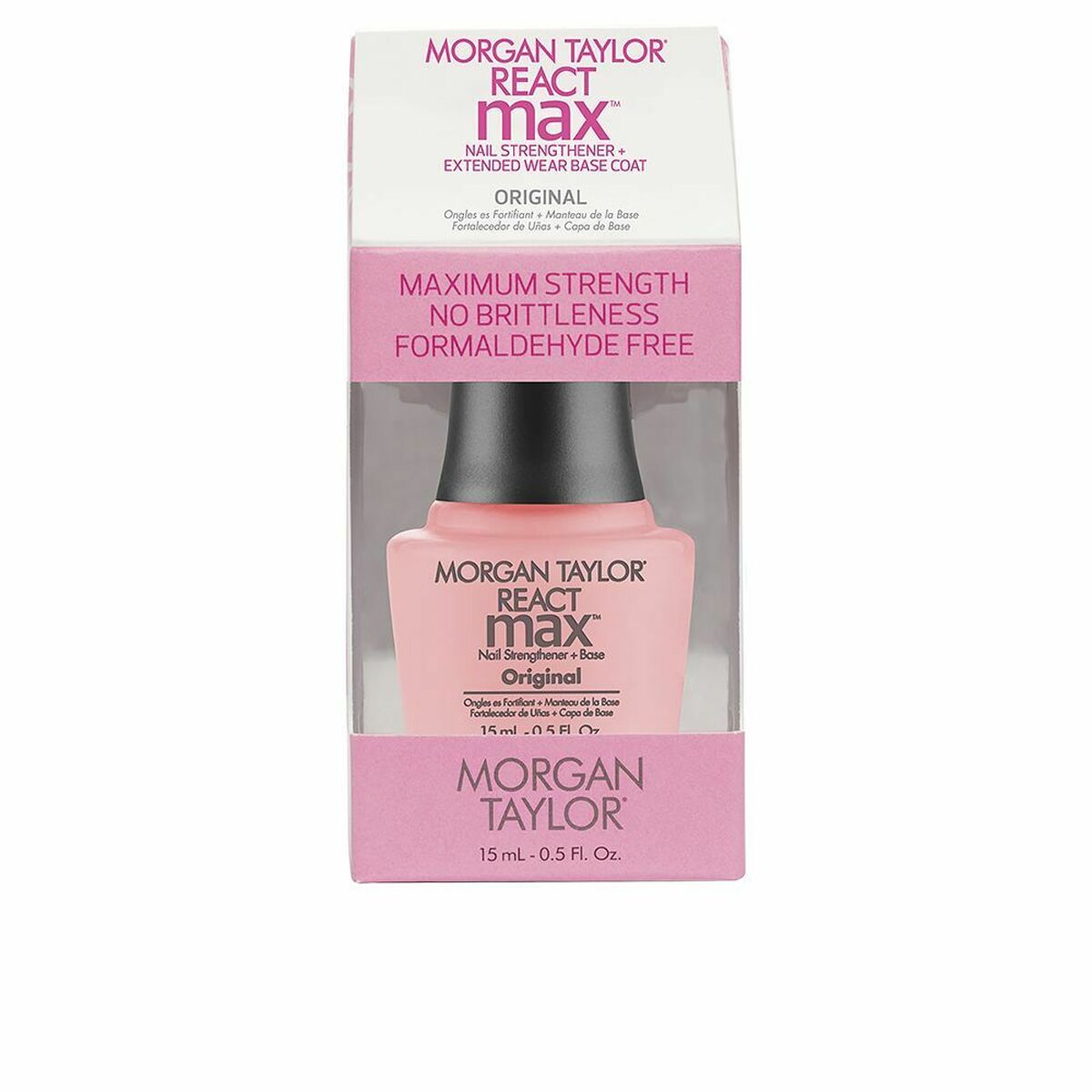 Nail Hardener Morgan Taylor React Max Original 2-in-1 Base coat 15 ml Morgan Taylor