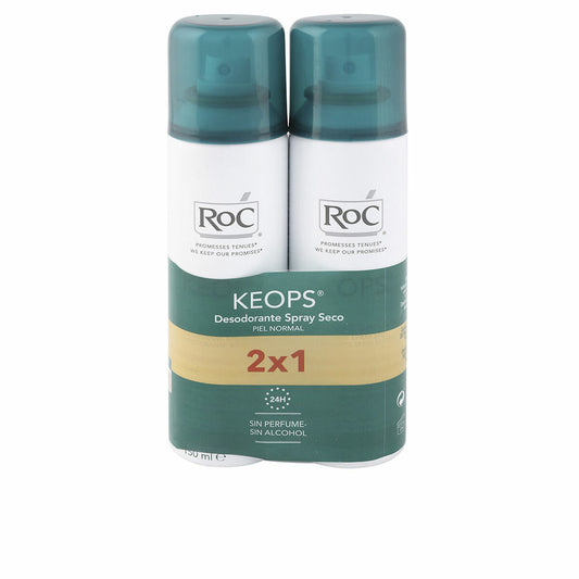 Spray Deodorant Roc Keops Spray Seco Dry Spray 2 Pieces (2 x 150 ml) Roc