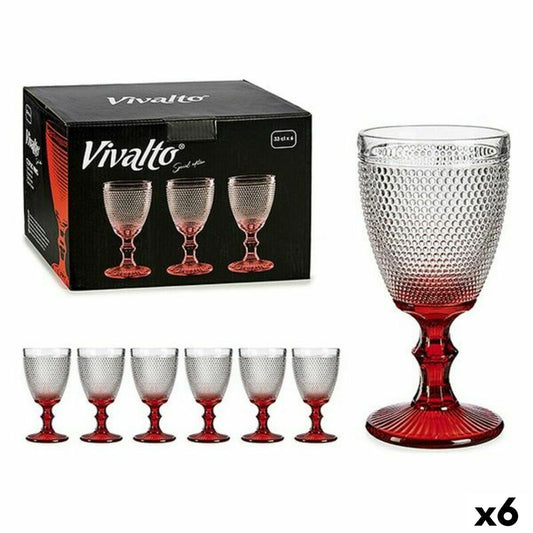 Wine glass Vivalto PR16809B/BHA6 330 ml (6 Units)