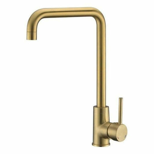 Mixer Tap Rousseau Grey Stainless steel Brass Rectangular