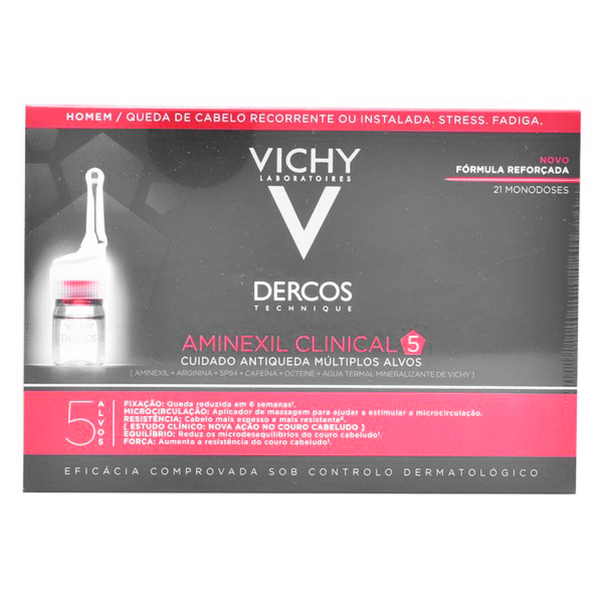 Anti-Hair Loss Treatment Dercos Vichy (21 uds) Vichy