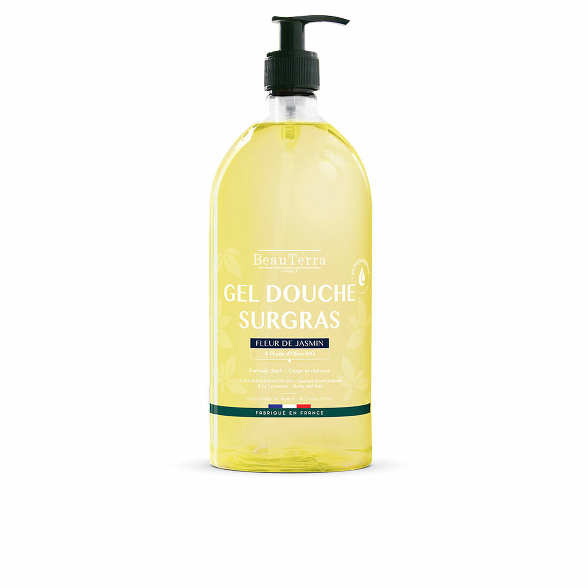 Shower Gel Beauterra Fleur de Jasmin 1 L Beauterra