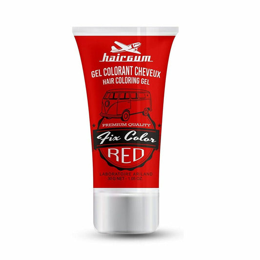 Non-permanent Colour Hairgum Fix Color Red Styling Gel (30 ml) Hairgum