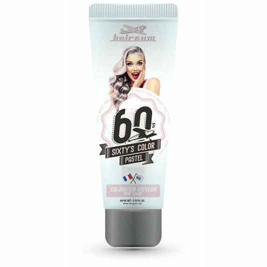 Semi-permanent Colourant Hairgum Sixty's Color milky pink (60 ml) Hairgum