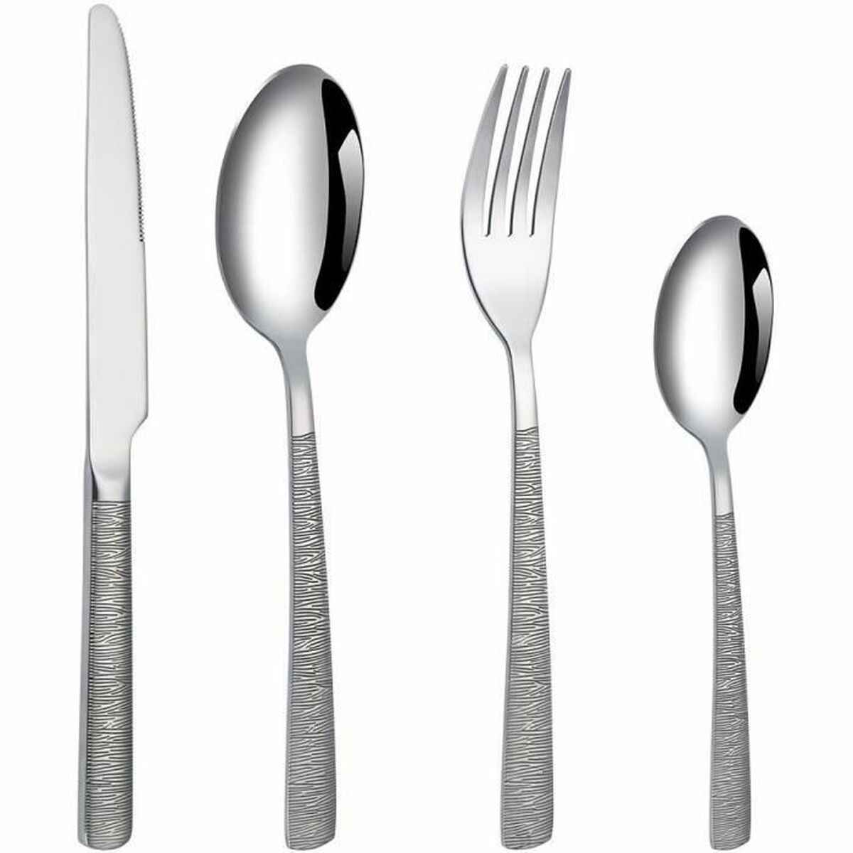 Cutlery Arthur Martin AM1551 Grey Stainless steel 24 Pieces