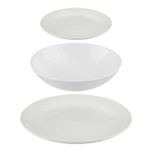 Tableware Secret de Gourmet White Ceramic 18 Pieces