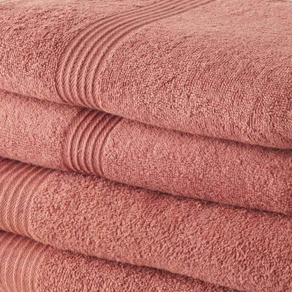 Towels Set TODAY Terracotta 100% cotton (4 Pieces)