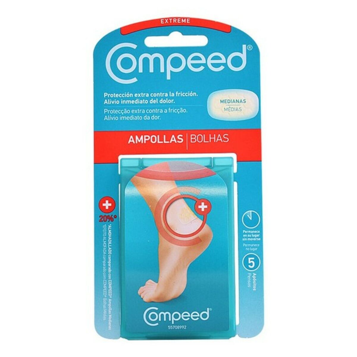 Anti-Blisters for Feet Extreme Compeed Ampollas (5 uds) Compeed