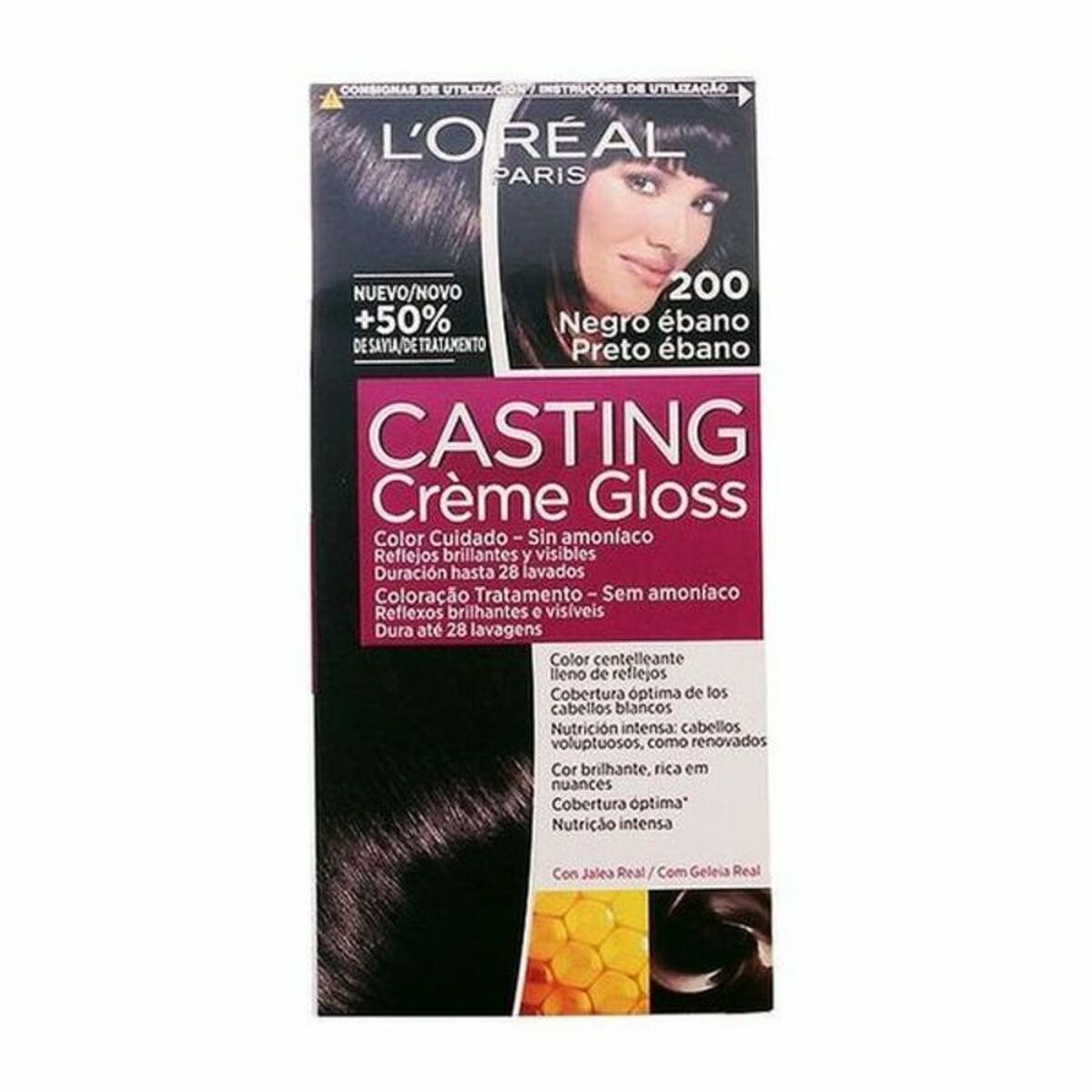 Dye No Ammonia Casting Creme Gloss L'Oreal Make Up Casting Creme Gloss Ebony Black 180 ml LOreal Make Up