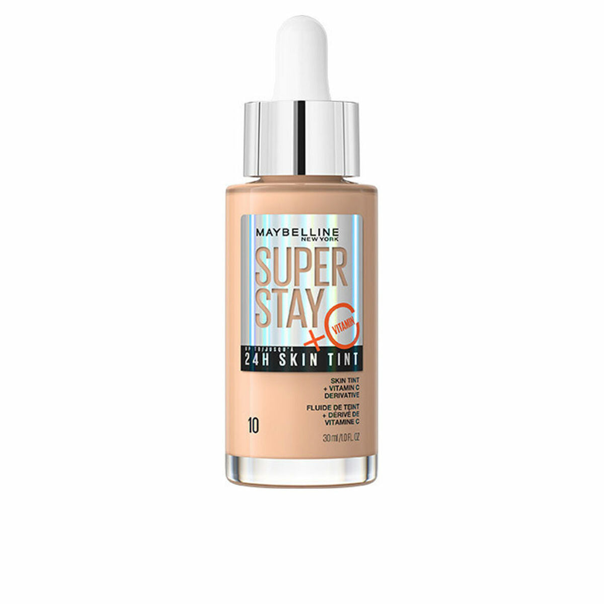 Liquid Make Up Base Maybelline Super Stay Skin Tint Vitamin C Nº 10 30 ml Maybelline