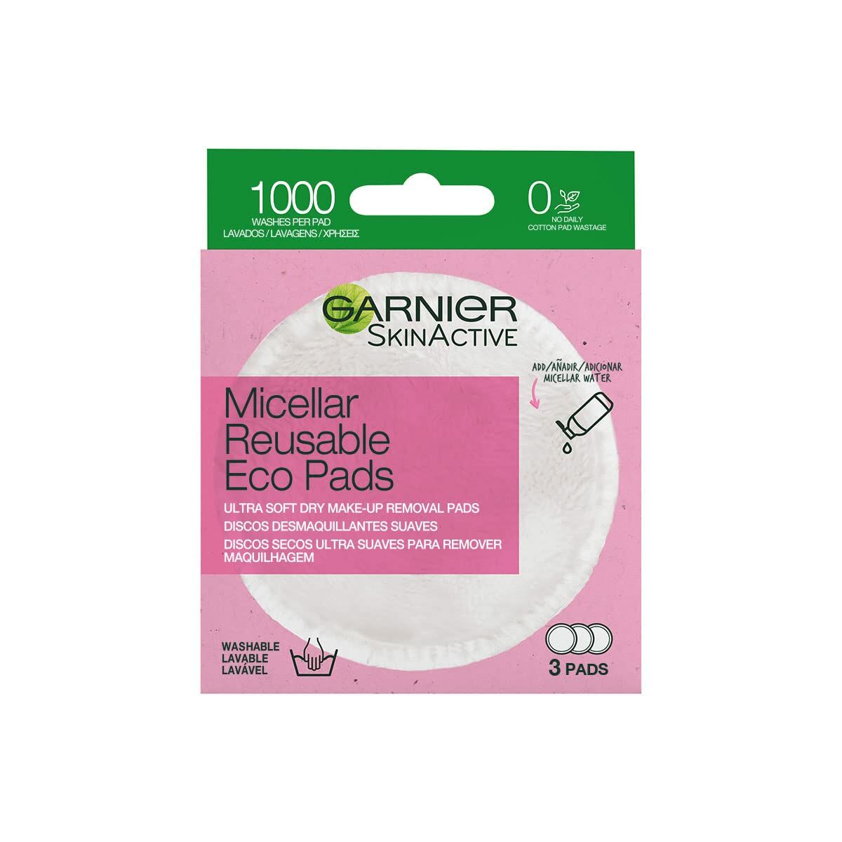 Make-up Remover Pads Garnier Skinactive Washable Garnier