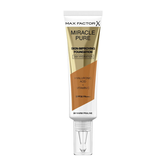 Crème Make-up Base Max Factor Miracle Pure Nº 89 Warm praline Spf 30 30 ml Max Factor