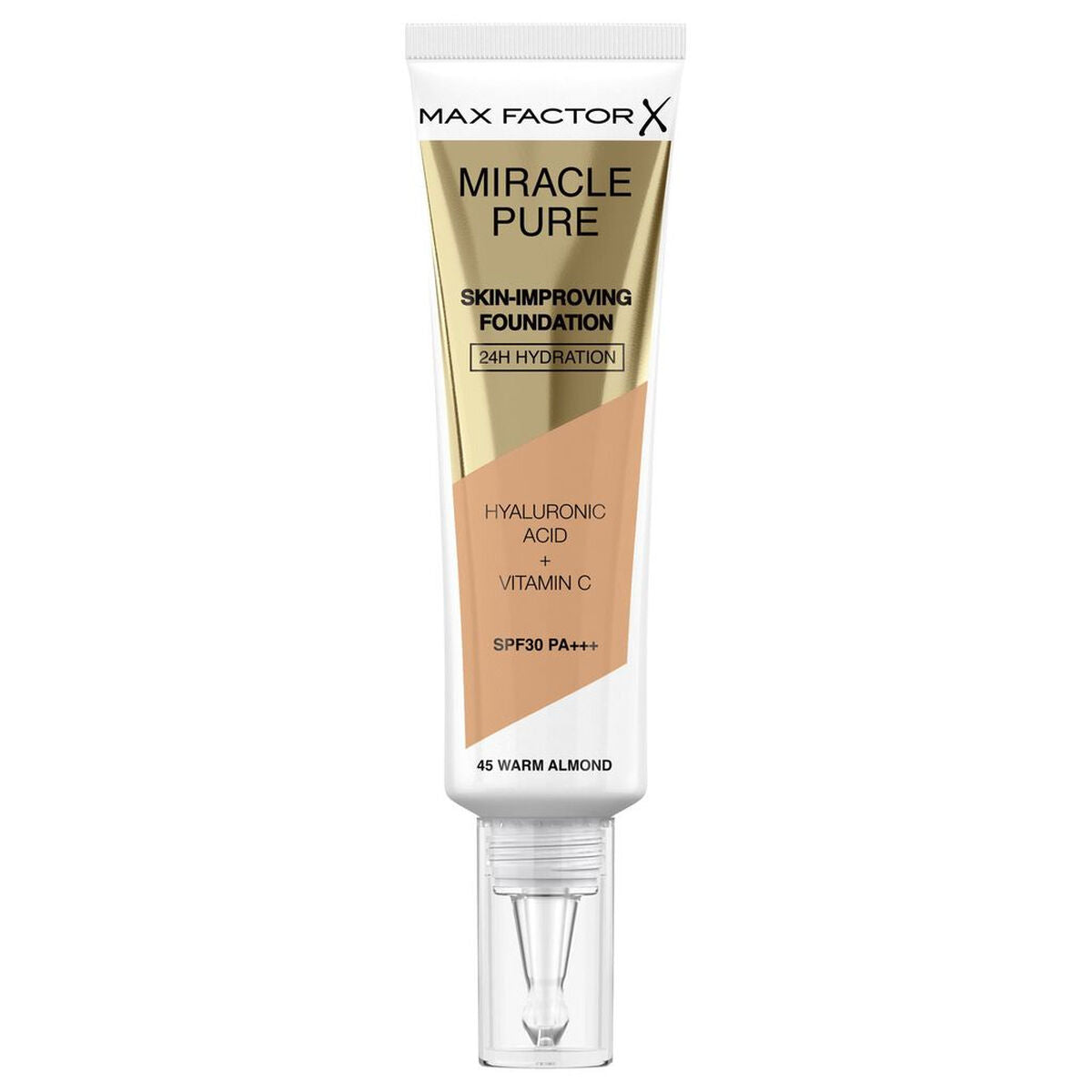 Crème Make-up Base Max Factor Miracle Pure Nº 45 Warm almond Spf 30 30 ml Max Factor