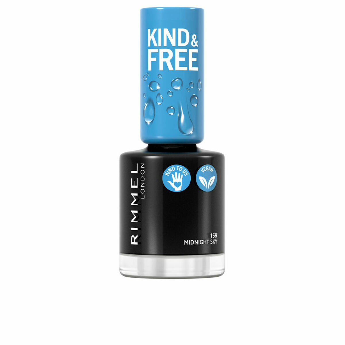 nail polish Rimmel London Kind & Free 159-midnight sky (8 ml) Rimmel London