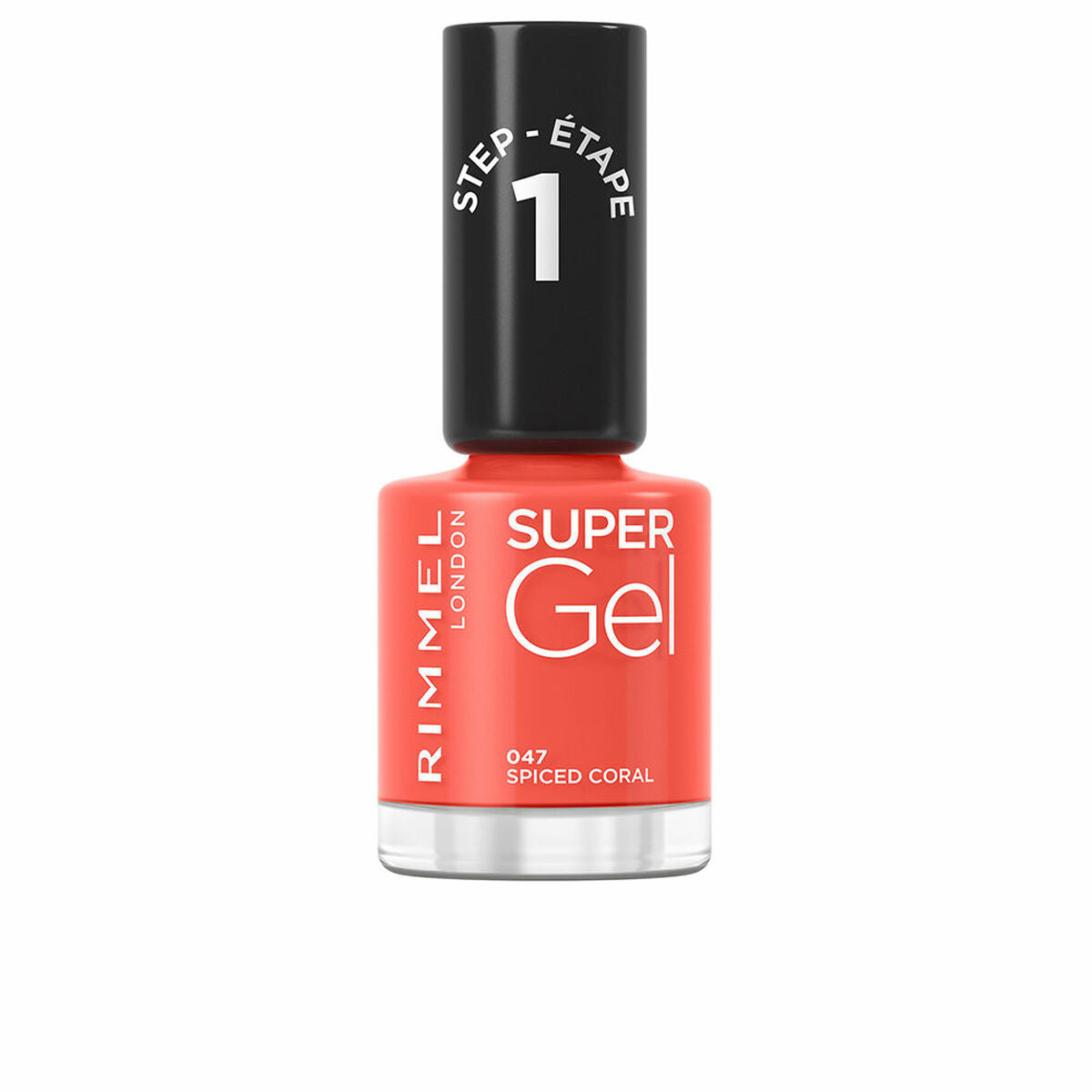 nail polish Rimmel London Super Gel Nº 047 Spiced coral 12 ml Rimmel London