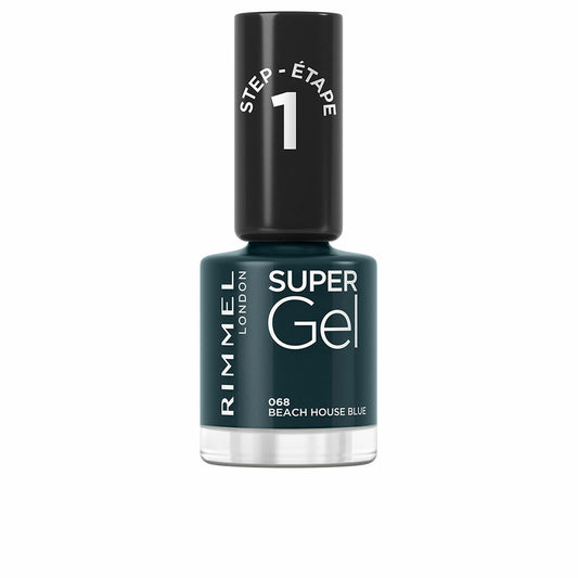 nail polish Rimmel London Super Gel Nº 068 Beach house blue 12 ml Rimmel London