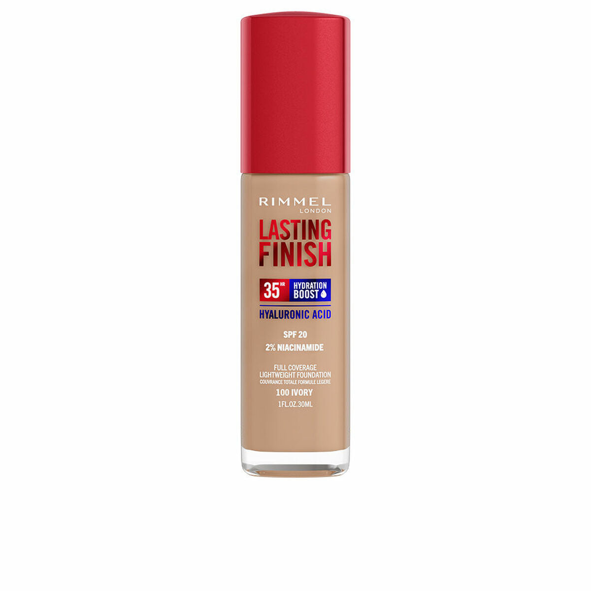 Crème Make-up Base Rimmel London Lasting Finish Nº 100 Ivory Spf 20 30 ml Rimmel London