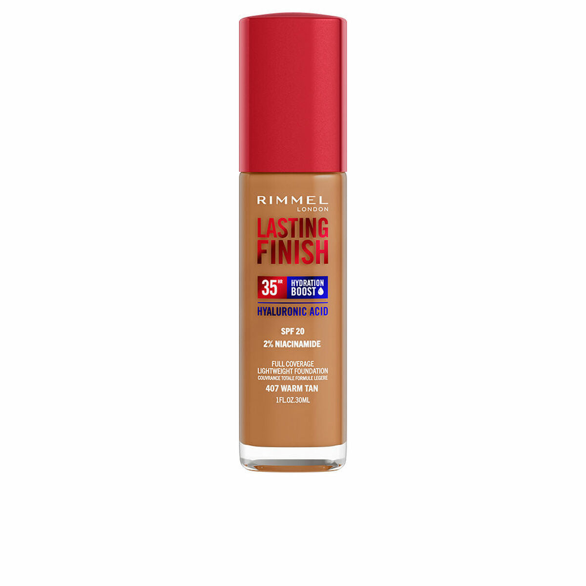 Crème Make-up Base Rimmel London Lasting Finish Nº 407 Warm Tan Spf 20 30 ml Rimmel London