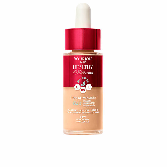 Liquid Make Up Base Bourjois Healthy Mix Serum Nº 51W Light vanilla 30 ml Bourjois