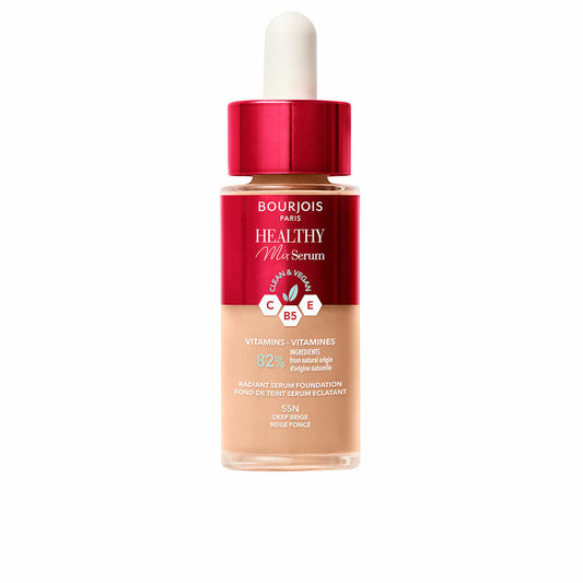 Liquid Make Up Base Bourjois Healthy Mix Serum Nº 55N Deep beige 30 ml Bourjois