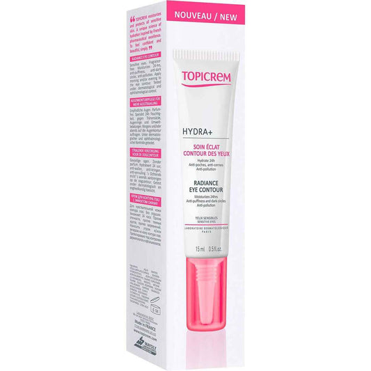 Eye Area Cream Topicrem Radiance Hydra+ 15 ml