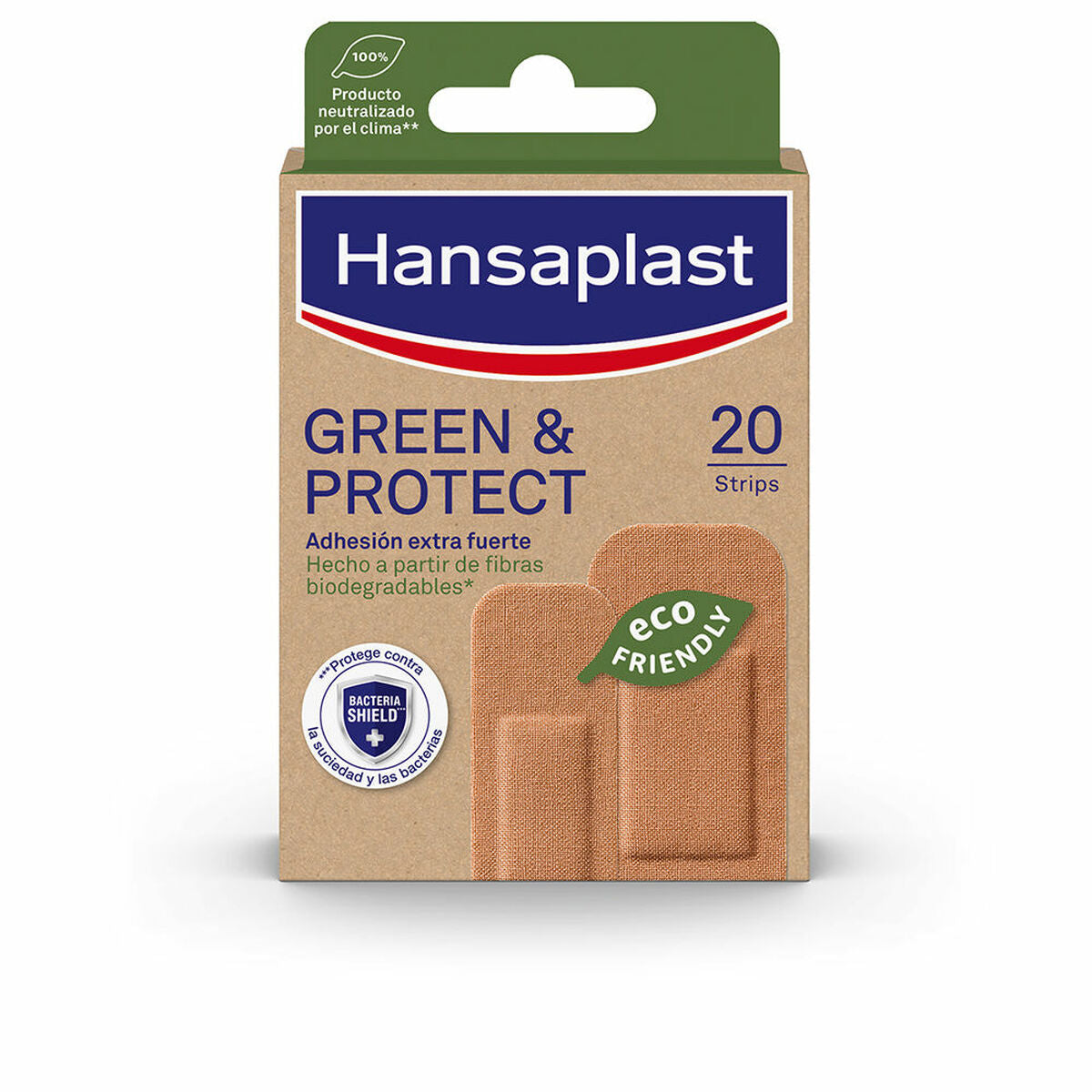 Plasters Hansaplast Green & Protect 20 Units Hansaplast