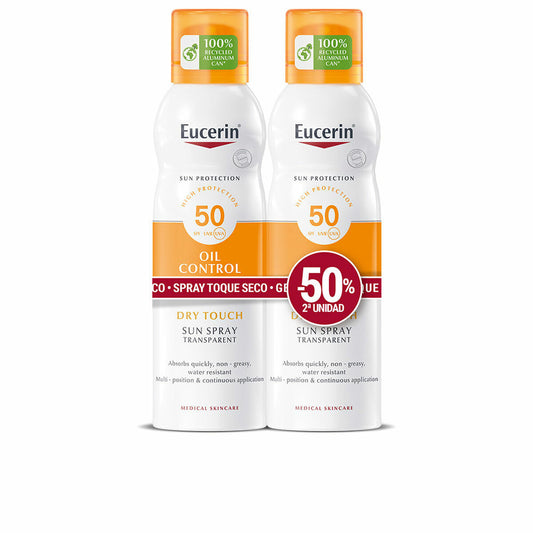 Body Sunscreen Spray Eucerin Sensitive Protect Dry 200 ml x 2 Eucerin