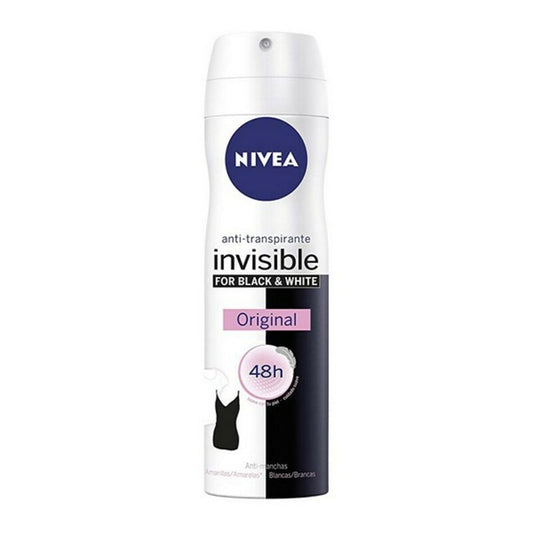 Spray Deodorant Black & White Invisible Nivea (200 ml) Nivea