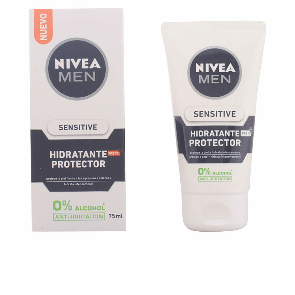 Hydrating Facial Cream Nivea Men Sensitive SPF15 75 ml Spf 15 (75 ml) Nivea