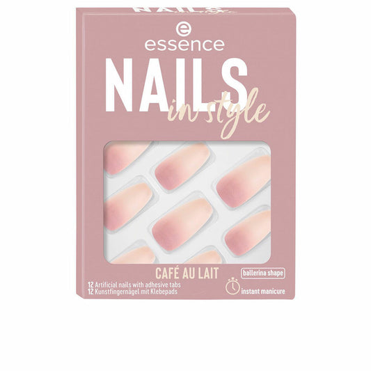 False nails Essence Nails In Style Self-adhesives Reusable Nº 16 Café au lait (12 Units) Essence