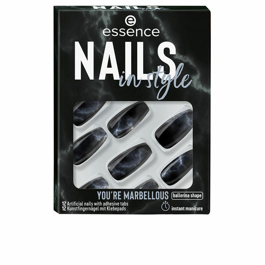 False nails Essence Nails In Style Self-adhesives Reusable Nº 17 You're marbellous (12 Units) Essence