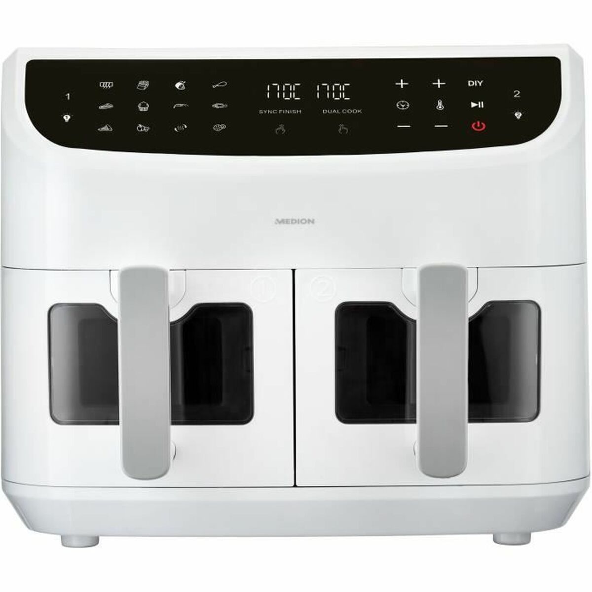 Air Fryer Medion LIFE P20 White Black 2600 W 8,7 l